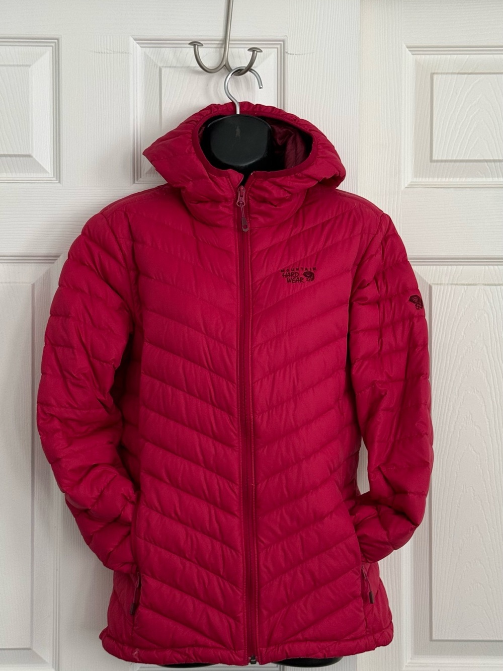 Mountain Hardwear Women's Down Insulated Hooded Jacket — Raspberry